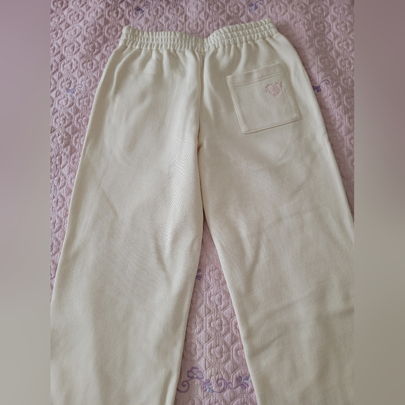 COPY - MY MUM MADE IT MMMI cream heart logo sweatpants XS - Picture 4 of 7